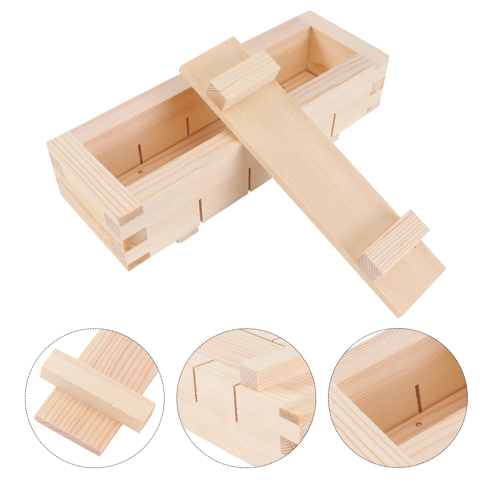 Дървена правоъгълна кутия за прес-форми за суши, набор за приготвяне на суши 
