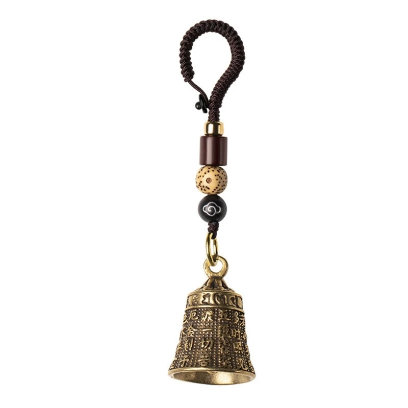 Реколта месингови ключодържатели с мантрата на Тибетския будизъм, Окачване дантела прозорци, Веревочная машина ръчно изработени пръстени-ключодържатели, Окачен евреин
