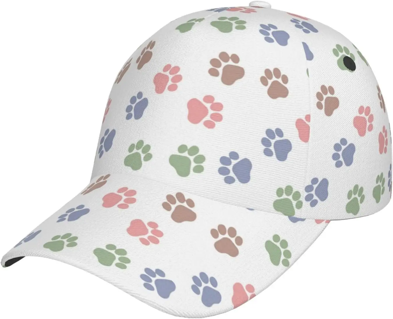 Бейзболна шапка с отпечатък от лапа на котката, кучето, Шапки, солнцезащитная шапка, Градинска шапка на шофьор на камион, регулируем размер за жени и мъже