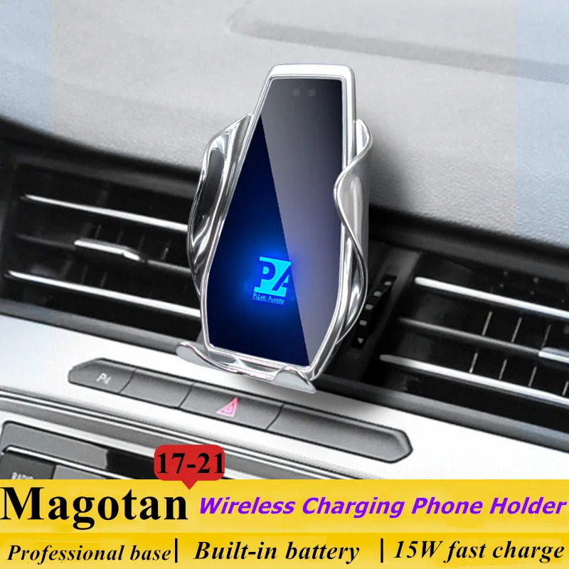 2017-2021 За VW Magotan Притежателя на мобилен телефон Безжично зарядно Устройство, щипка за автомобилна Навигация скоба GPS Поддръжка