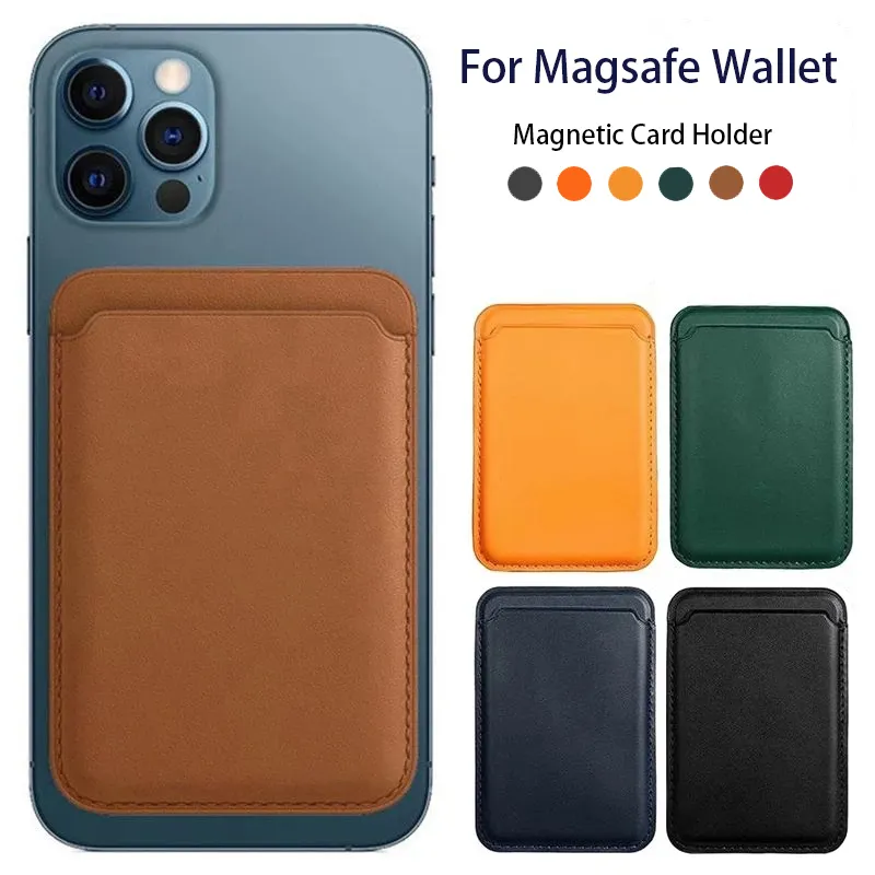 За Magsafe Магнитен луксозен кожен държач за карти, една чанта-портфейл за iPhone 14 Pro Max 13 12, калъф за чанти и калъфи за телефон, адсорбционные аксесоари