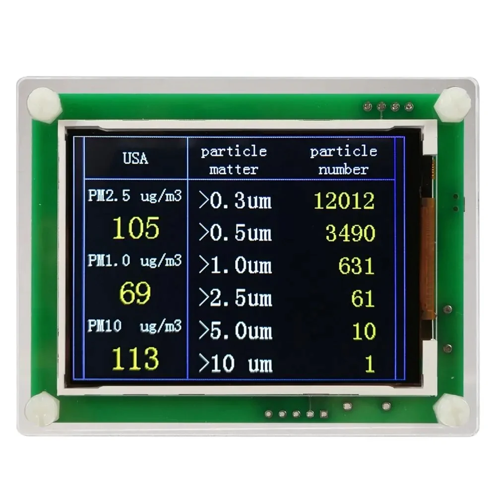 Модул за детектор на PM1.0 ФПЧ2.5 PM10 Сензор за качеството на въздуха, сензор за прах, тестер, Поддръжка на детектор на Мониторинг на експортните данни
