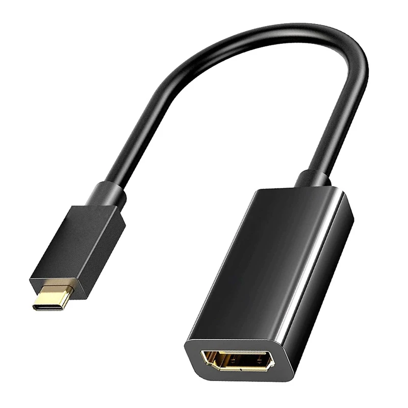 Адаптер RISE-Type C за съвместим кабел 4K 30Hz USB C с датчиците на високоскоростен пренос на данни до 10 Gb /с за преносими компютри, телевизори и монитори