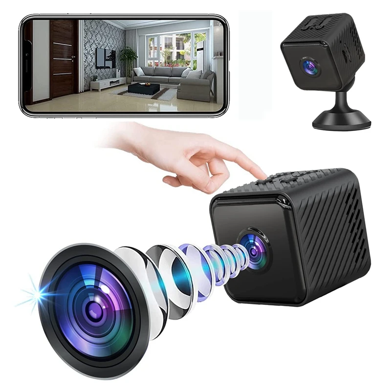 Мини камера 1080P Smart Home Security Protection Камера за Нощно виждане Професионална Портативна за откриване на движение
