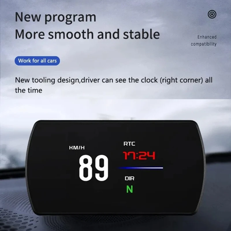 Авто HUD Централен дисплей Информацията за пробег на измерване на Скоростта Часовници скорост на Цифрово напомняне за превишаване на скоростта при шофиране Диагностика AOS