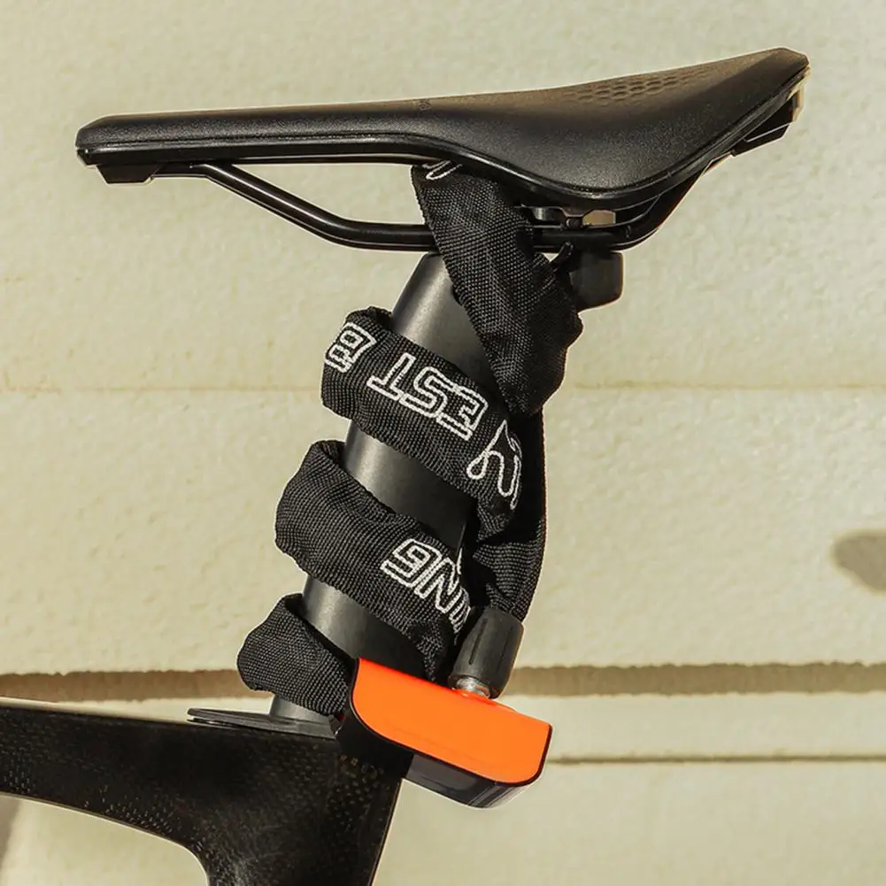 О-образен дизайн на веригата Водоустойчив заключване на велосипед верига със защита от кражба за планински велосипеди с акумулаторна батерия, прахоустойчив, заключване за ключове