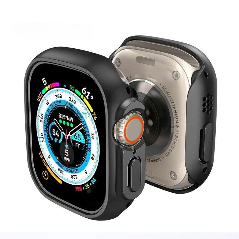 Тънки Калъфи За Apple Watch Ultra 8 7 SE 6 5 4 3 2 149 мм 44 45 mm 40 41 мм PC Anti-fall Frame Case устойчив на удари Тънък калъф