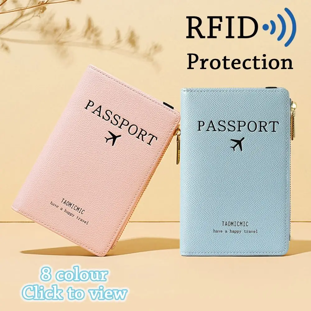 Многофункционален пътнически пакет за документи, изкуствена кожа, портфейли, портмонета, притежател на паспорт, лична карта, чанта за кредитни карти, RFID корици за паспорти