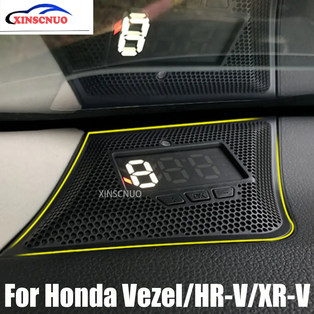 За Honda Vezel/HR-V/HRV/XRV/XR-V 2013-2019 OBD Авто HUD Централен Дисплей Скоростомер Проектор Екран С Бордови компютър