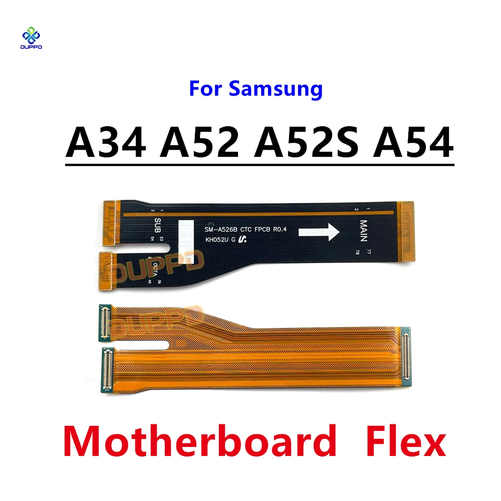 За Samsung Galaxy A52S A52 A54 A34 5G A5260 A526B A528B A546 A346 дънна Платка Конектор на дънната платка LCD дисплей USB Гъвкав кабел