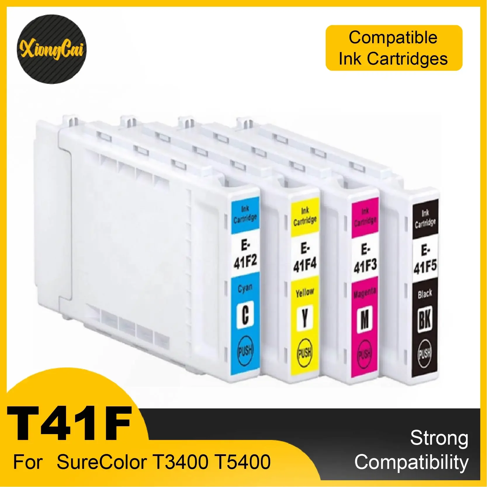 T41F T41F5 T41F2 T41F3 T41F4 C13T41F540 Съвместима Касета с Мастило за принтери Epson SureColor SC-T3400 SC-T5400