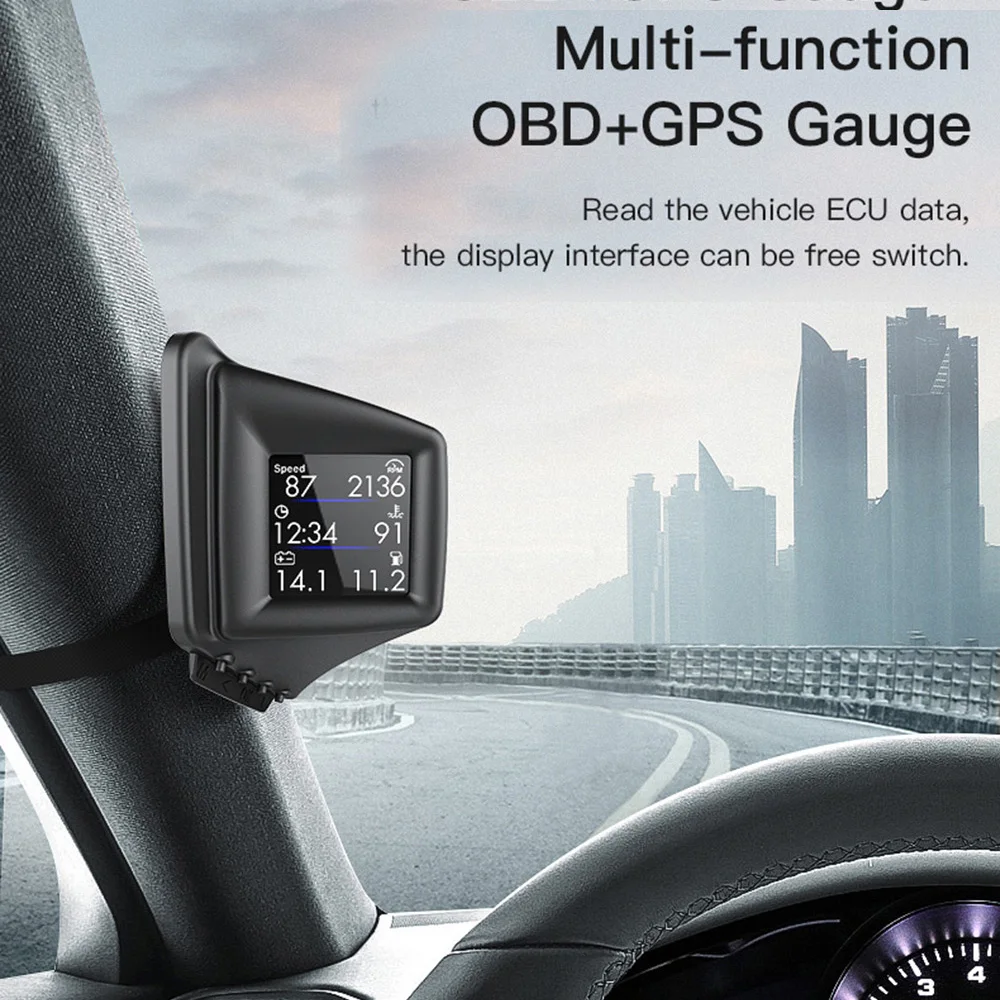 B401 OBD GPS, дисплей на бордовия компютър, Автоматична система, автомобилен манометър, проектор налягане на маслото, температура на водата, скоростта, авто имейл