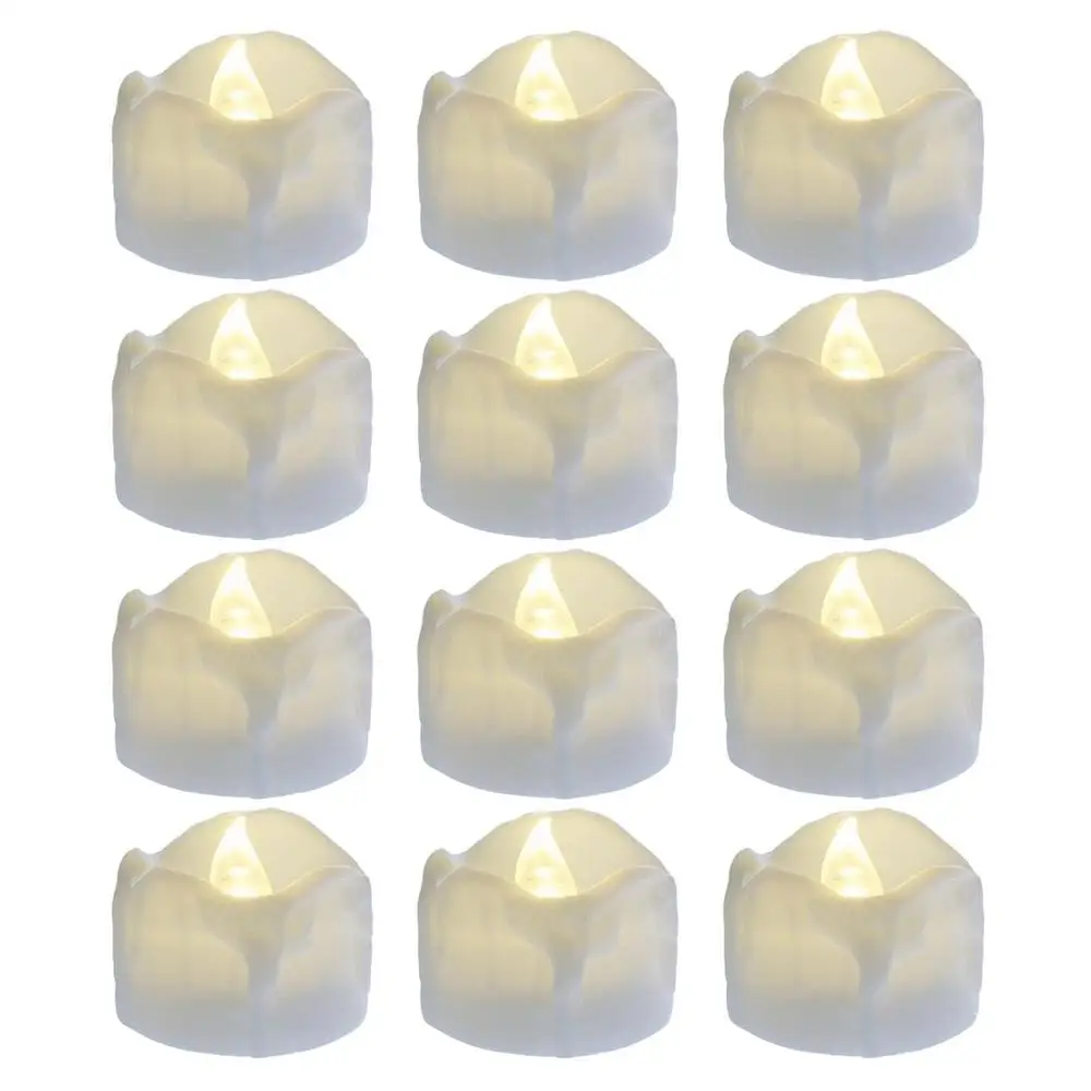 12 опаковки led свещи за рожден ден, сватба и аксесоари за дома - Бездымная е-чаена лампа