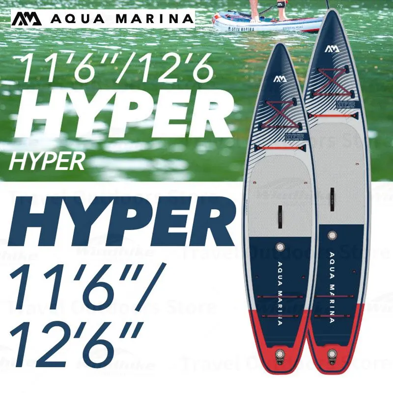 Дъска за сърф AQUA MARINA Hyper 350 см, надуваема дъска за сърф, водни спортове, Надуваема дъска за SUP, Лонгборд с помпа