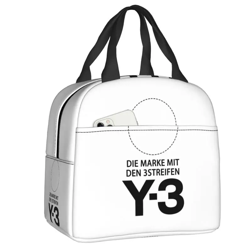 Yohji Yamamoto Изолирано чанта за обяд за училище, офис, фланец термоохладитель, обяд-бокс, дамски, детски чанти-тоут, контейнери за храна