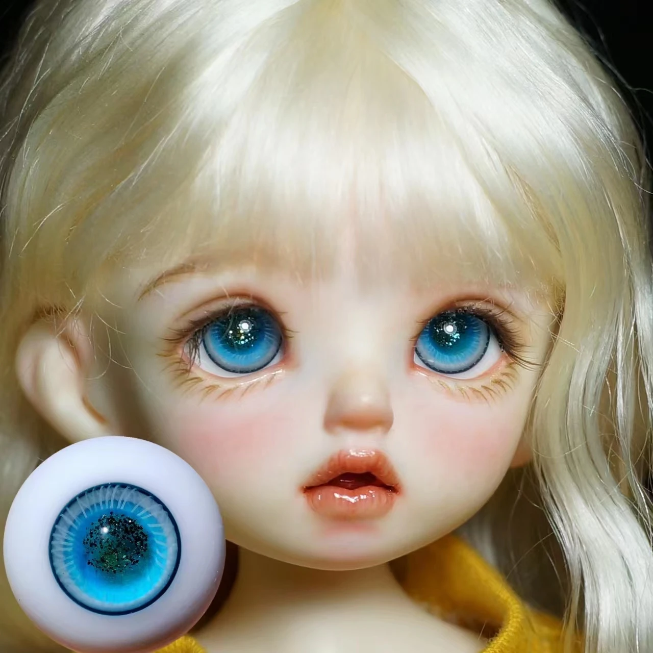 Нова Кукла Стъклени Очи Blue Eyes Топка Fashion Eyeball Сам Аксесоари За Кукли 1/4 1/6 1/8 BJD Кукла Стъклени Очните Ябълки