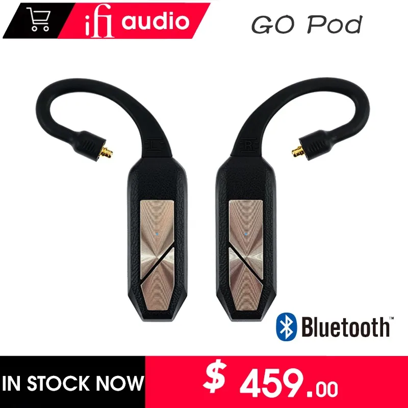 ifi Go Pod - Безжичен Носене HD Bluetooth-КПР от световна класа и усилвател за слушалки MMCX, жични слушалки в ушите се превръща в безжични