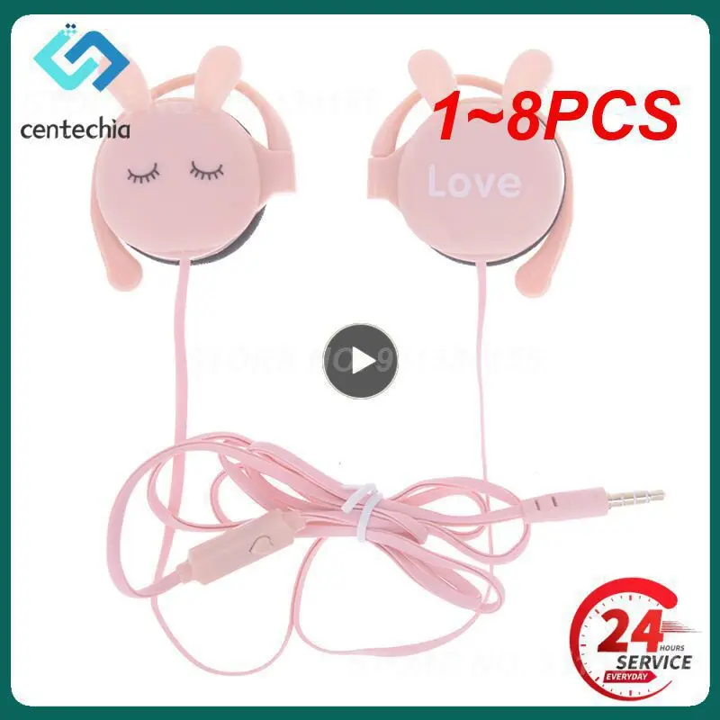 1 ~ 8ШТ 3,5 мм Сладки слушалки с кабелен супербасом 3,5 мм слушалки-втулки за слушалките с шумопотискане за деца и момичета