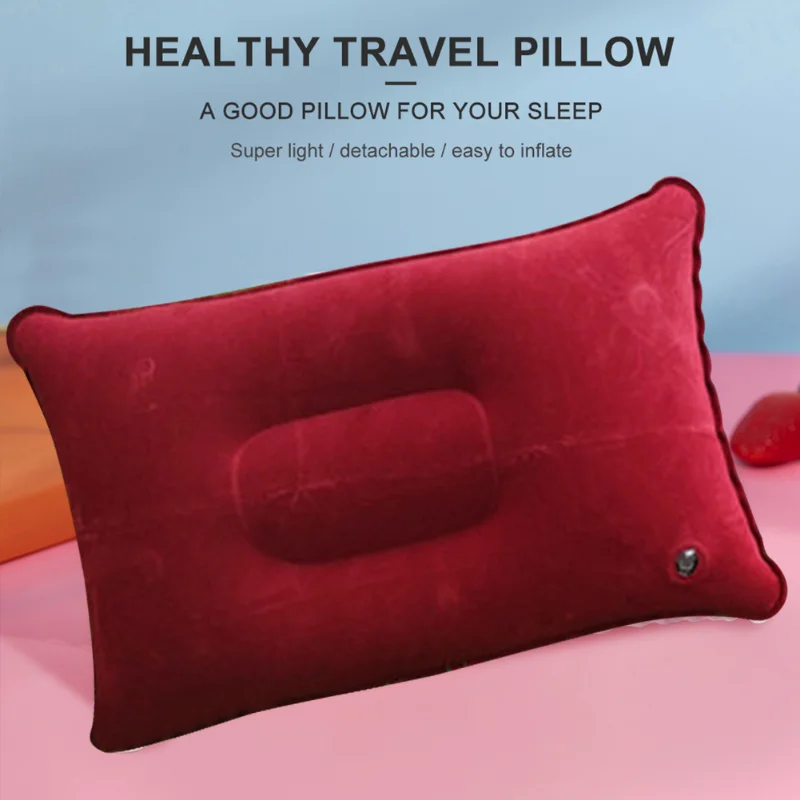 Сверхлегкая преносима надуваема въздушна възглавница за къмпинг и пътешествия, възглавница за сън, облегалката за глава