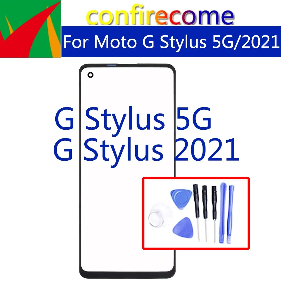 Подмяна На Motorola Moto G Stylus 5G тъчпад С Докосване на Екрана на Предната Външна Стъклена Леща За Мото G Stylus 2021 LCD Glass