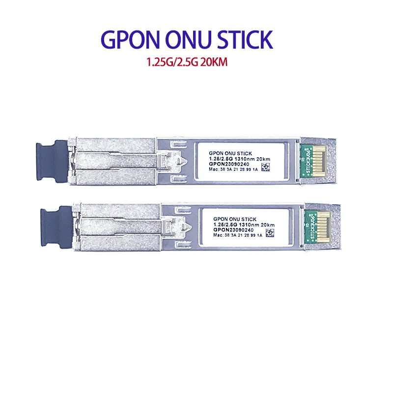 GPON SFP ONU Stick с жак MAC SC Модул DDM pon 1.25 Г / 2.5 г 1310 нм / 1490 нм