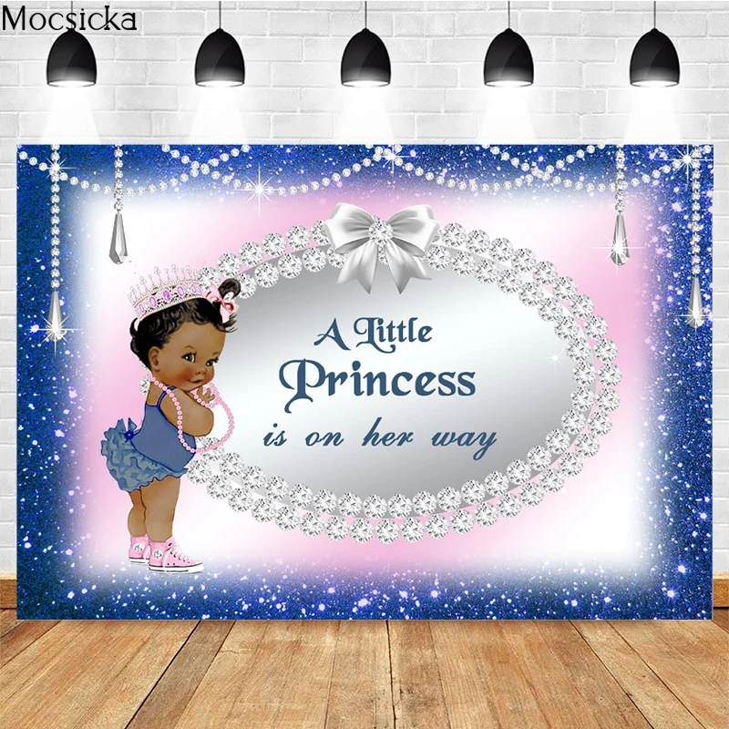 Фон за снимки Mocsicka Royal Little Princess, декорация с кристали, студиен подпори, банер за фотосесия в душата на детето