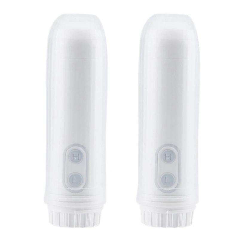 2X Автоматични електрически инхалатор за биде, преносим спрей за душ, за почистване на пътя-Бял