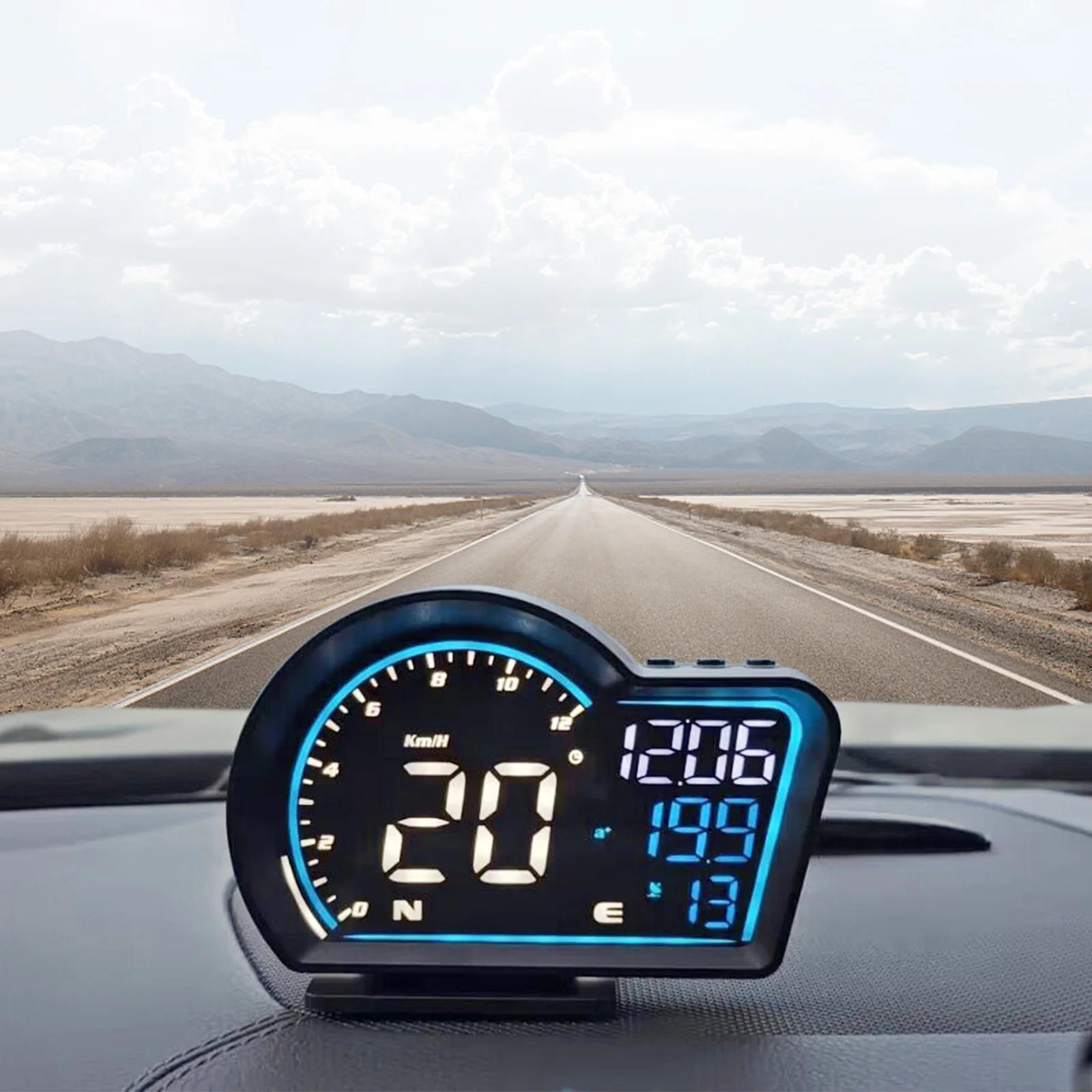 Централният дисплей G16, led автоматично измерване на скоростта, интелигентна цифрова напомняне за тревожност, HUD GPS За автомобилни аксесоари, бордови компютър на автомобила, 5 В