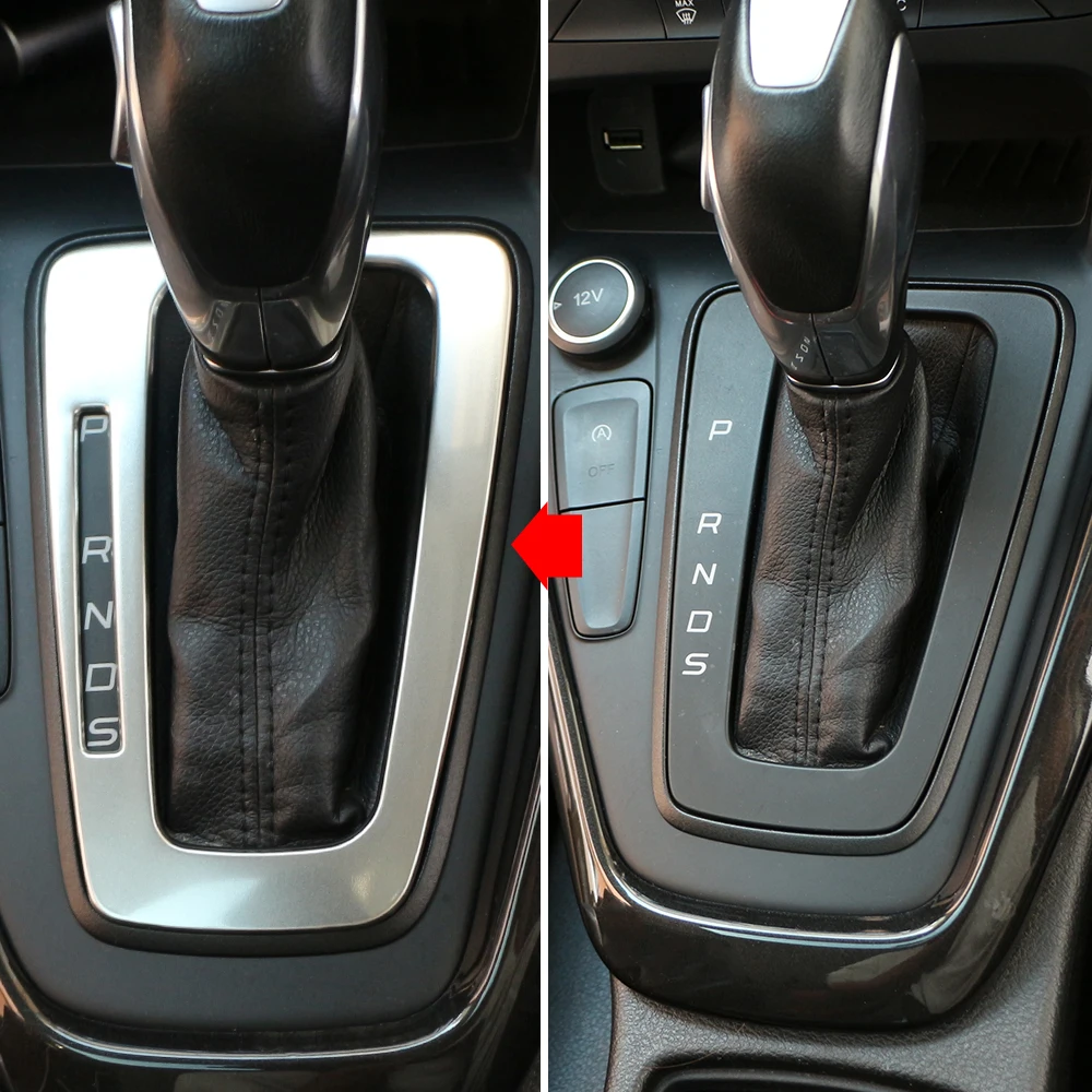 Автомобилни аксесоари от неръждаема стомана за Ford Focus 3 MK3 2015 - 2018 LHD НА вътрешен панел за превключване на предавките на автомобила, стикер за украса на капачки