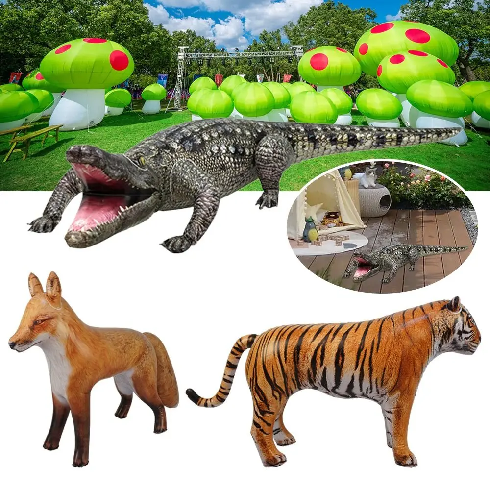 Големи надуваеми топки Гигантски Крокодил Лисица балони с животни Подарък Имитация на животни от Джунглата Сватбена сцена с животни