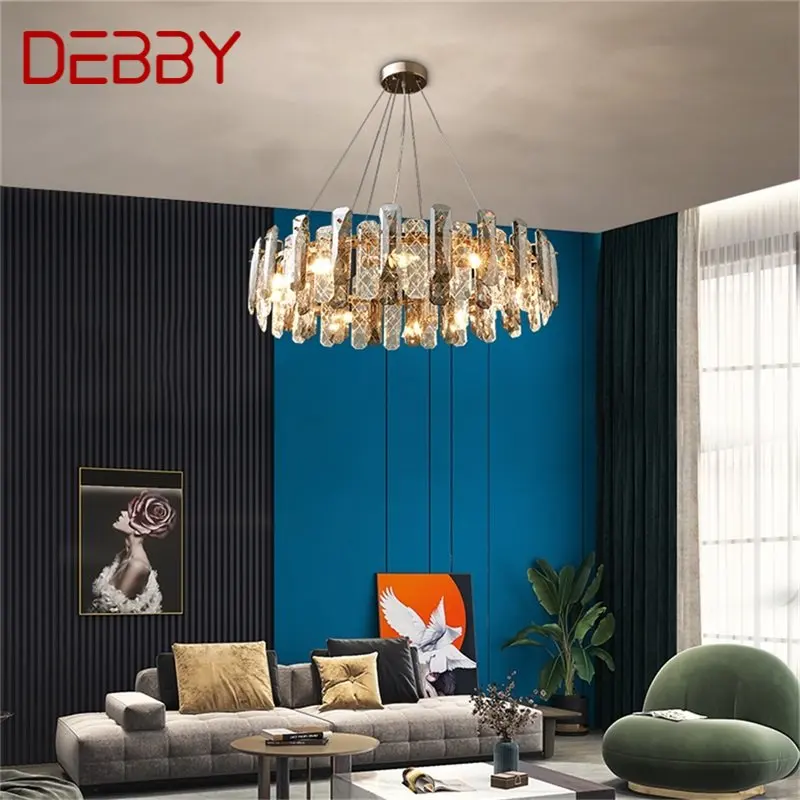 Окачен лампа TEMAR Crystal в постмодерния стил, луксозен led лампа, Декоративен за дома, хол