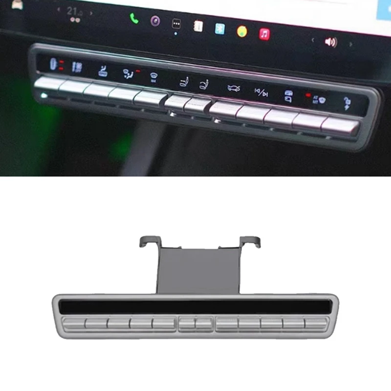 Авто многофункционален комплект физически бутони за управление под централното екран за управление на автомобилни аксесоари Tesla Model 3 Y 2019-2023 година.