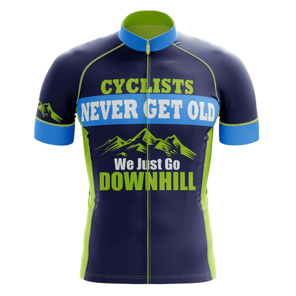 Колоездачите 2023 Година Никога не остаряват, ние просто карал в планината, Велосипедна фланелка, блузи с къс ръкав, Велосипедна фланелка на МТВ за скоростно спускане, Велосипедна спортно облекло