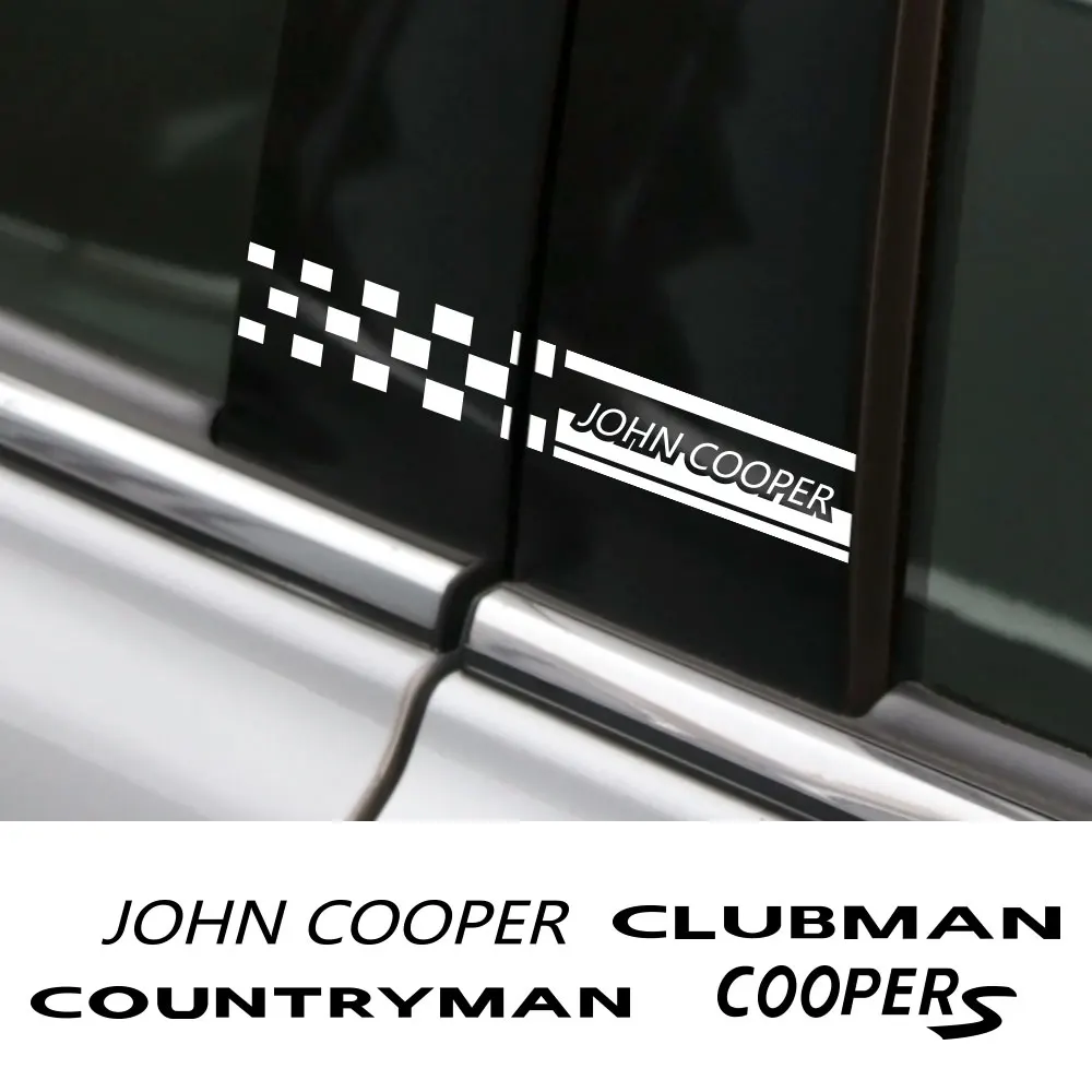 2 ЕЛЕМЕНТА Етикети На Прозорци Багажник на Кола Mini John Cooper R55 Countryman R60 R56 Clubman Coopers R61 R59 Автомобилни Стикери Аксесоари