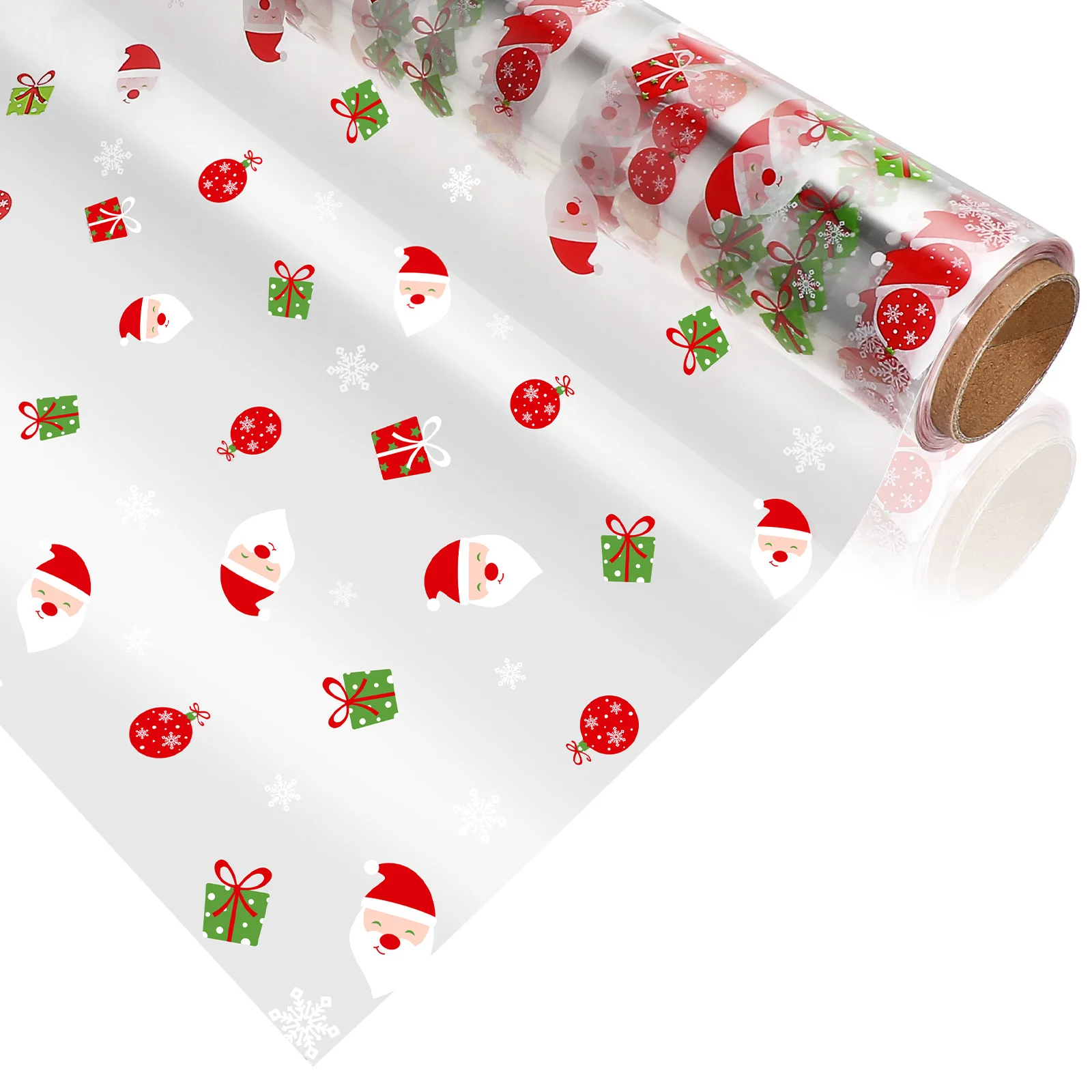 Опаковка Пластмасови кошници Целофан за опаковане на Подаръци Найлонова ролка Коледен Найлонова торбичка Коледен найлонова ролка