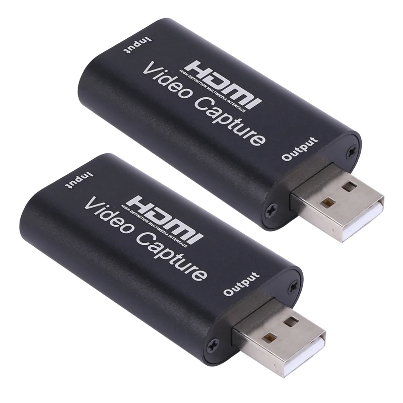 2 карти за заснемане на аудио-видео и USB 2.0 с разделителна способност от 1080P, 4K, запис през екшън-камера цифров slr камера
