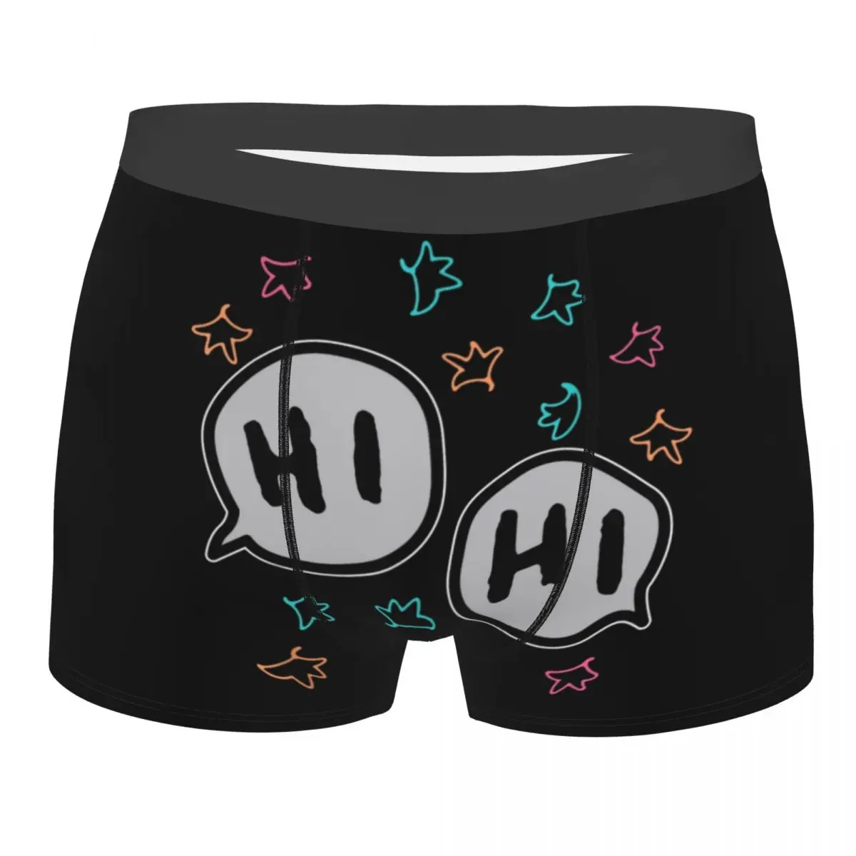 Heartstopper Leaves Hi LGBT Underwear Мъжки слипове-боксерки с принтом от сериала по поръчка, Шорти, колан, Меки гащи