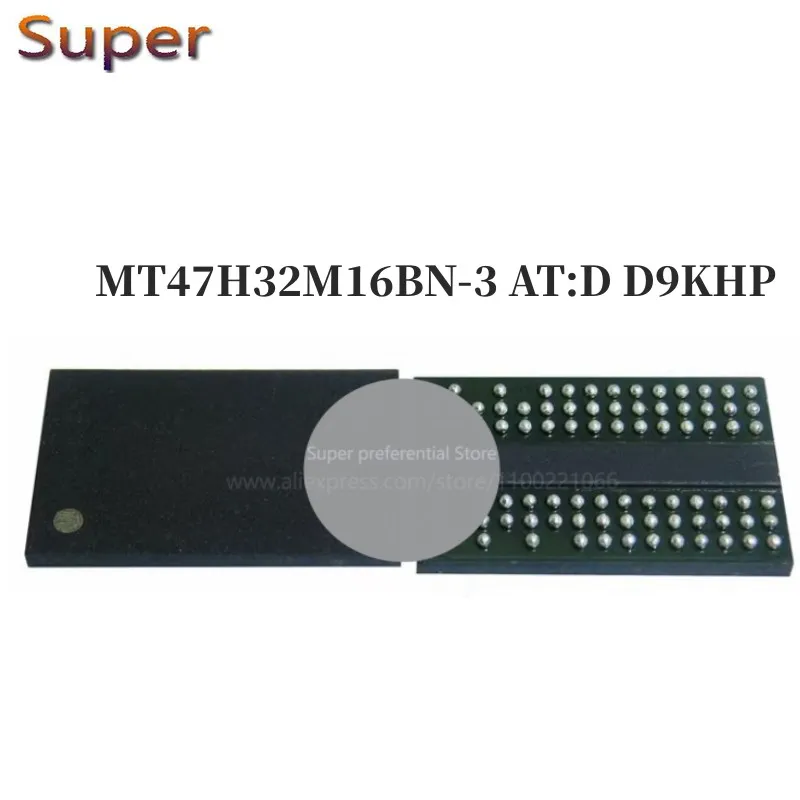 5ШТ MT47H32M16BN-3 AT: D D9KHP 84FBGA DDR2 666 Mbit/s 512 Mbit