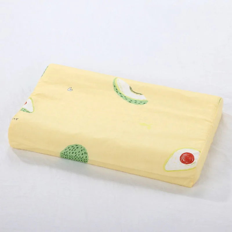 Модни калъфки от памук и латекс, образец за защита на детската възглавници с ефект на памет на врата, Спалня калъфка за детска градина