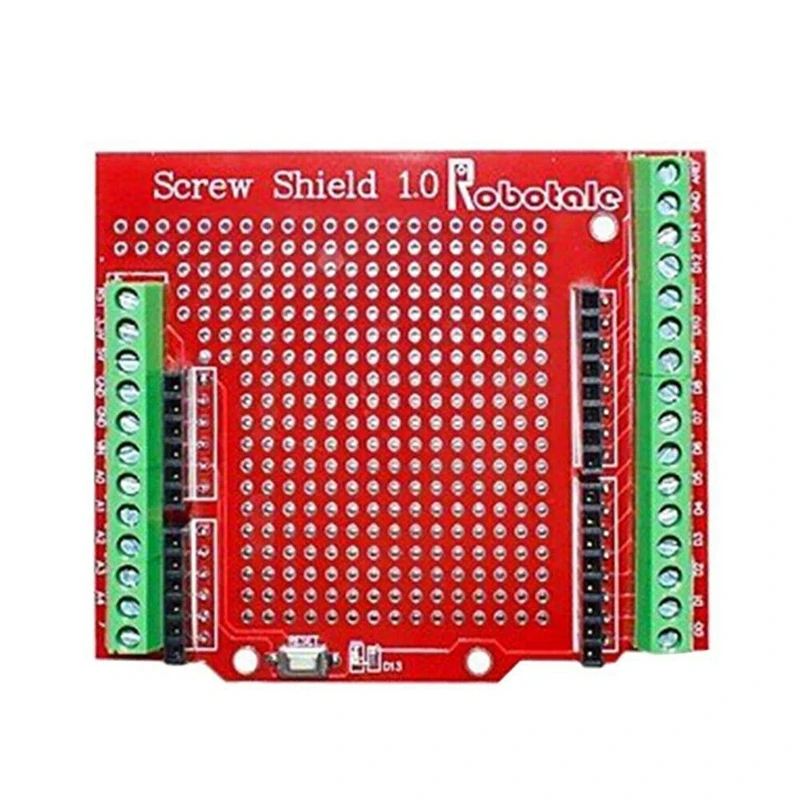 Защитен екран Proto Screw за Arduino Бутонът за нулиране на софтуер с отворен код D13 LED NEW