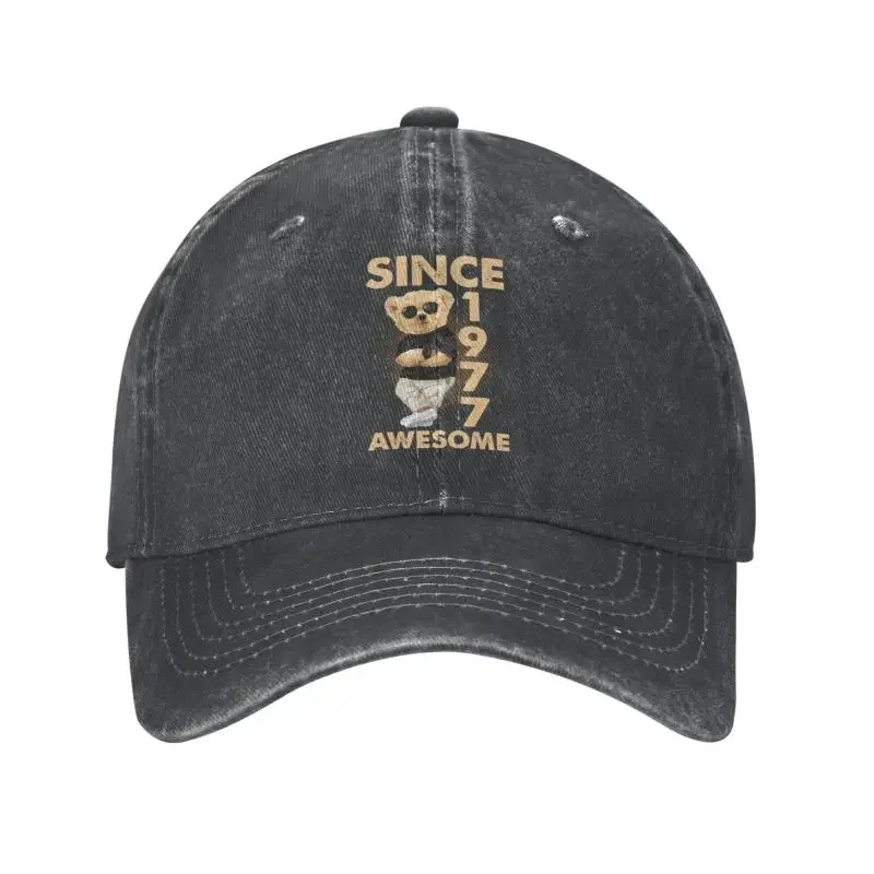 Класически памук От 1977 г., Страхотен подарък за рожден Ден, бейзболна шапка за жени, мъже Дишаща шапка за татко, производителност