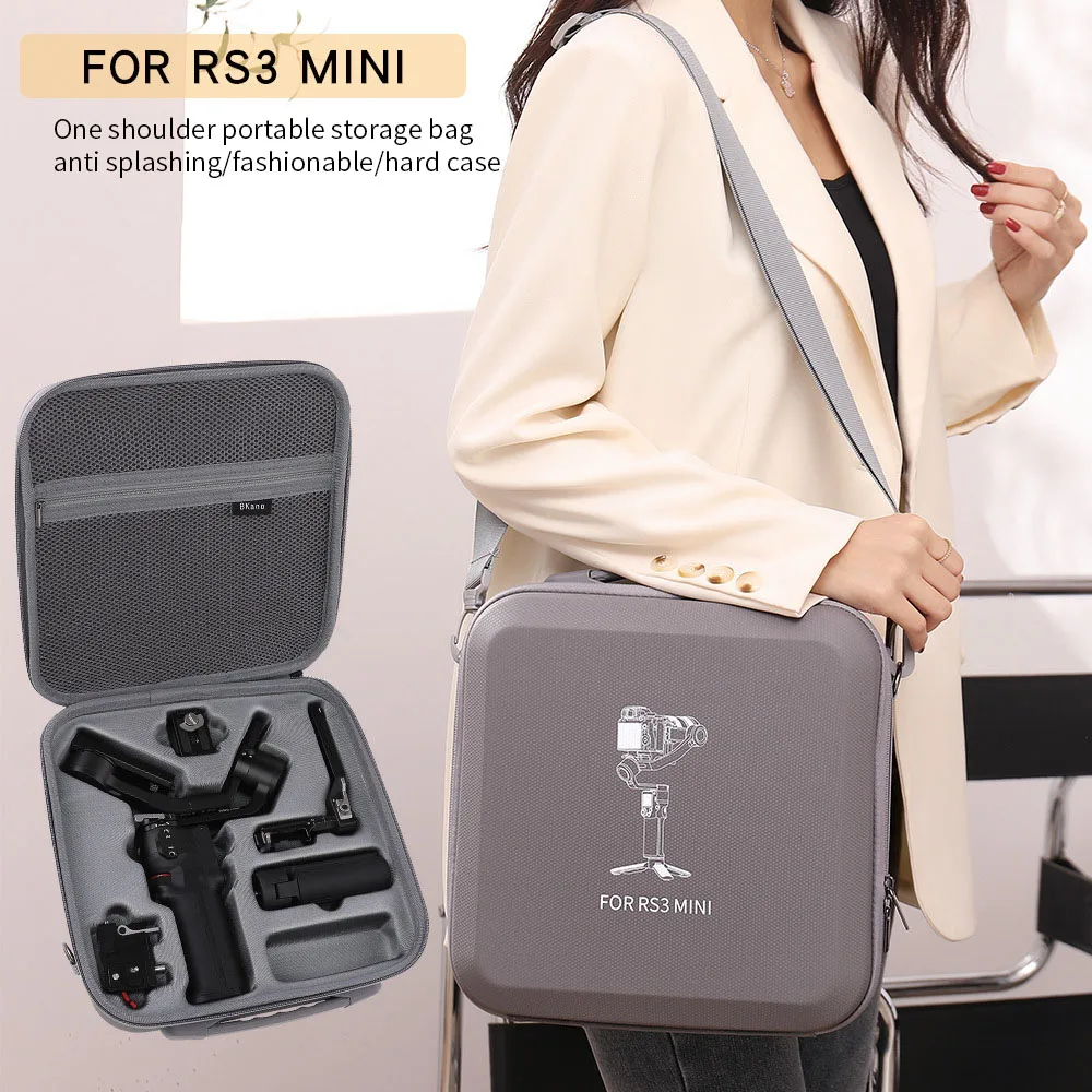 Чанта За Съхранение на RS 3 Mini Gimbal Преносима Кутия Чанта През Рамо Чанта Изкуствена Водоустойчив Калъф За DJI RS3 Mini Аксесоари