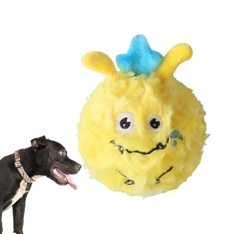 Домашни животни, Плюшени играчки, Пищащие Куче топки за дъвчене 2 В 1, Забавен щенячий топката, Пищащая играчка за забавление и интелект кученца
