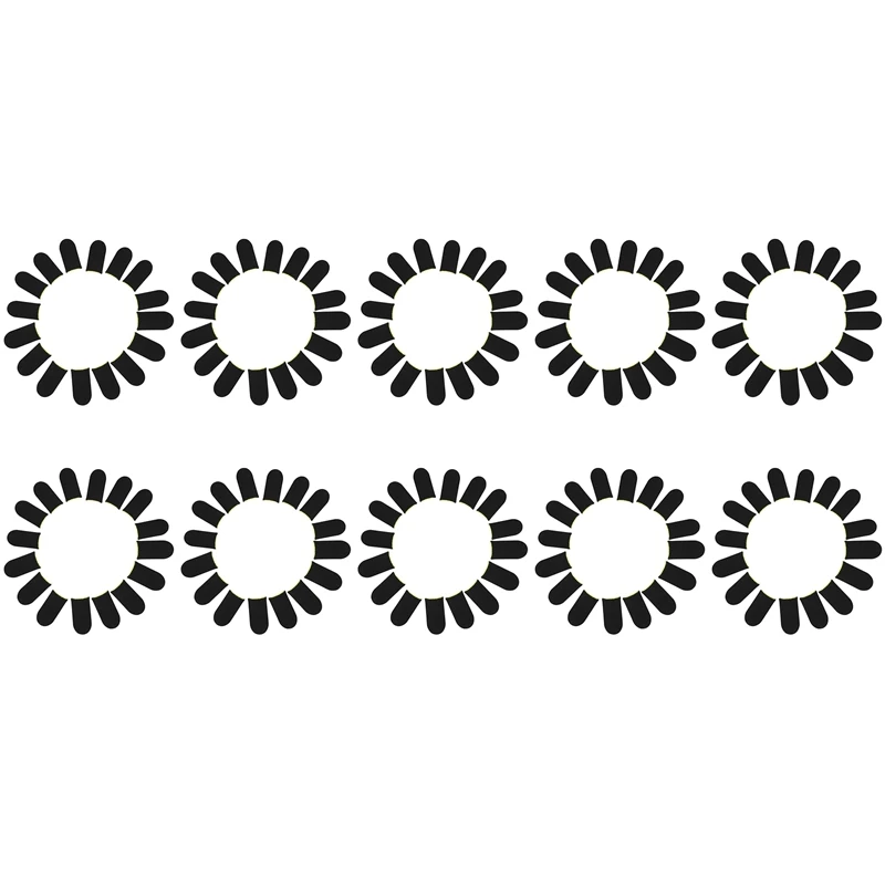 18-Контактни Пальчиковые ръкав, изработени от Въглеродни влакна За мобилни игри PUBG С нажимным екран, Пальчиковые ръкав на Черни и жълти цветя (160 бр.)