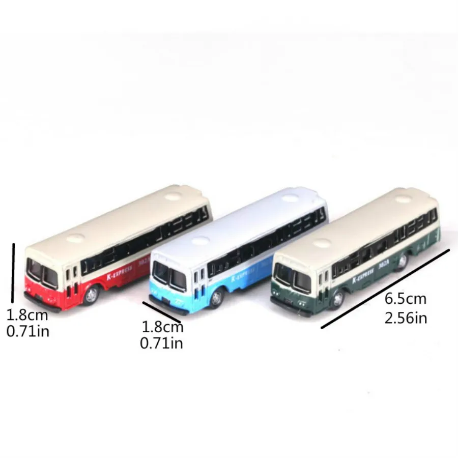 5 бр./лот, метална модел в мащаб 1/100-1/150, автобус за архитектура, модел на сградата, разположението на влакове и строителни комплекти, играчки