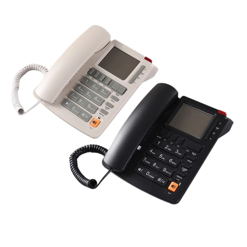 Кабелен стационарен телефон Стационарни телефони с голям бутон и повиквания от абонат
