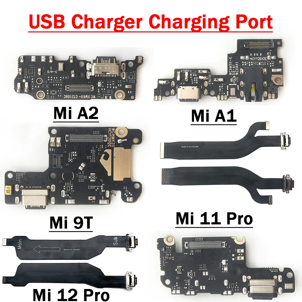 Нов конектор за зареждане чрез USB, детайли заплата, гъвкав кабел с микрофон За Xiaomi Mi 11 Pro 10T 10 9 8 Se A1 A2 A3 Lite