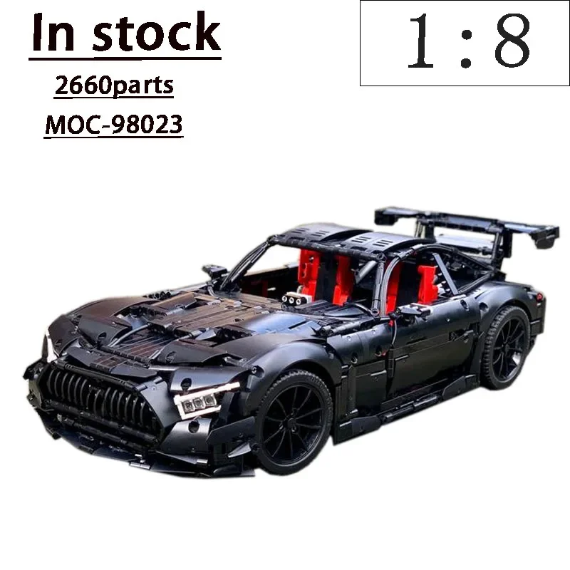 MOC-98023 Нов Суперавтомобил GT-R Black Серия 1:8 В събирането на Строителни Блокове Модел • 2660 Части Пораснали Деца, Играчки За Рожден Ден, Подарък Подарък