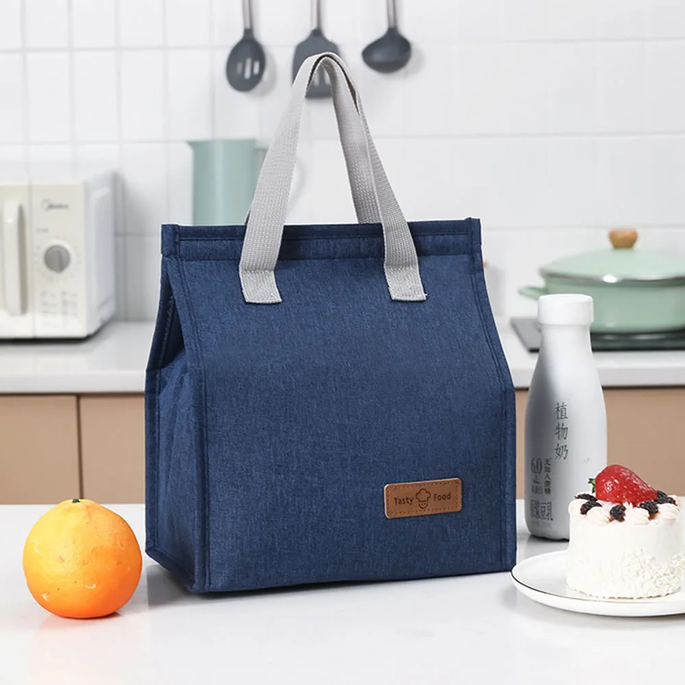 Проста случайна чанта за обяд, лека, удобна чанта за обяд в походи и пътувания
