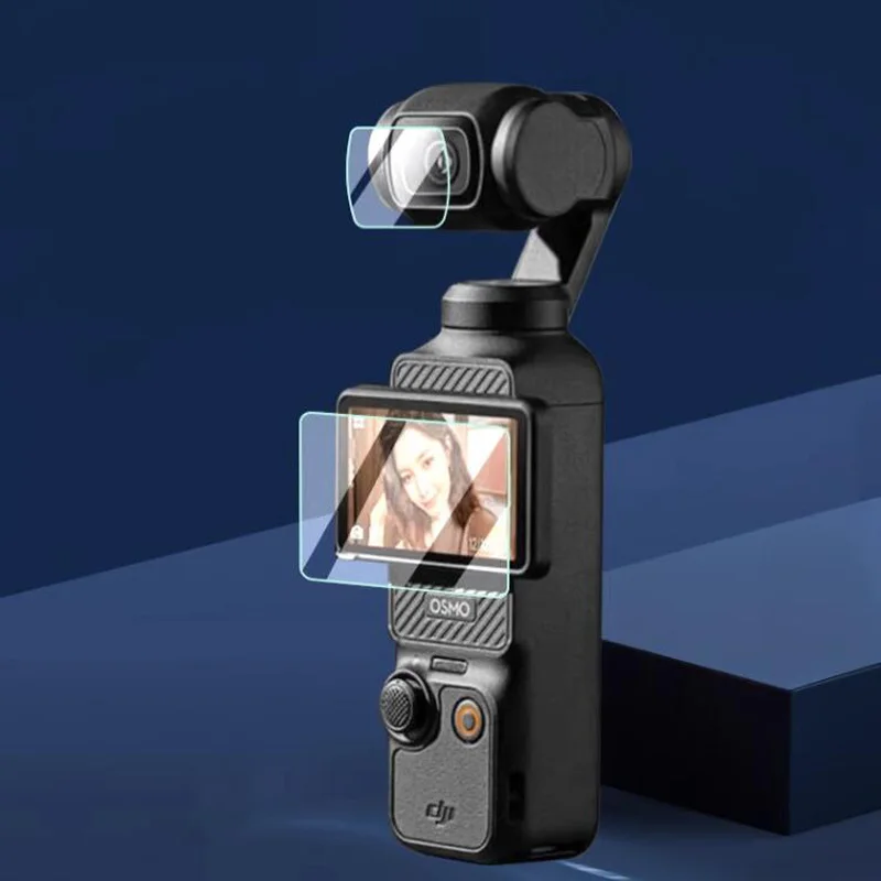 Твърд Стъклен Филмът Обектив Защитно Фолио За Екрана на Дисплея LCD Пълно Покритие За DJI OSMO Pocket 3/2 Handheld Gimbal Action Camera Аксесоари